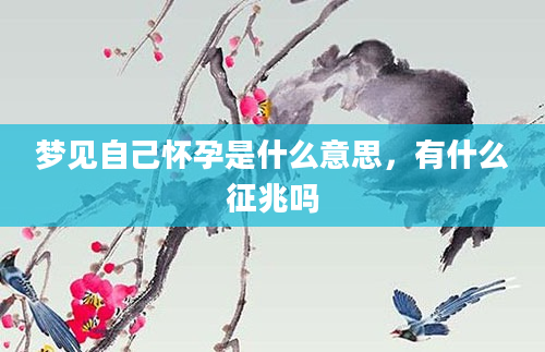 梦见自己怀孕是什么意思，有什么征兆吗