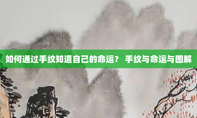 如何通过手纹知道自己的命运？ 手纹与命运与图解
