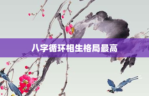 八字循环相生格局最高