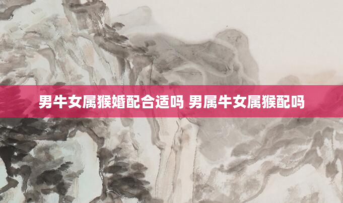 男牛女属猴婚配合适吗 男属牛女属猴配吗