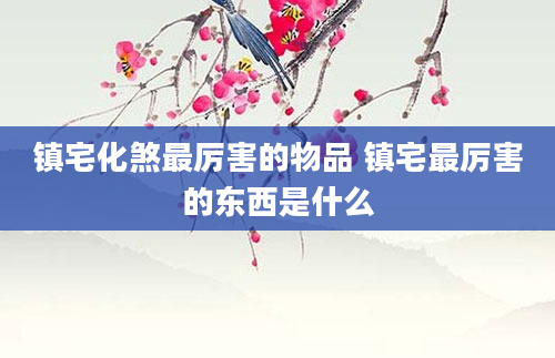 镇宅化煞最厉害的物品 镇宅最厉害的东西是什么
