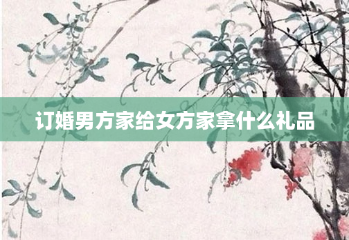 订婚男方家给女方家拿什么礼品