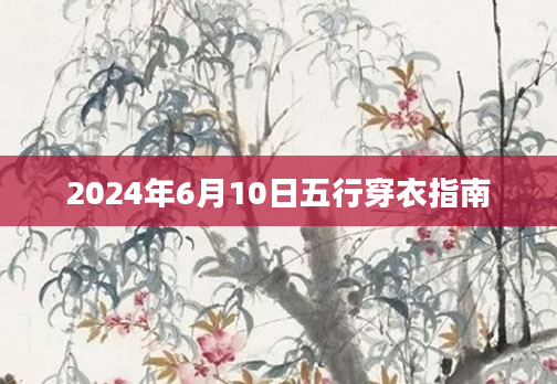 2024年6月10日五行穿衣指南
