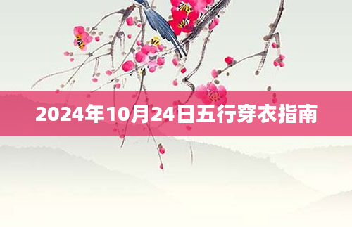 2024年10月24日五行穿衣指南
