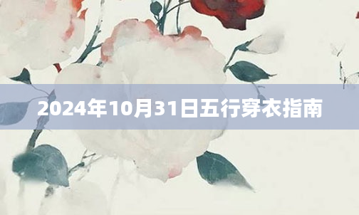 2024年10月31日五行穿衣指南