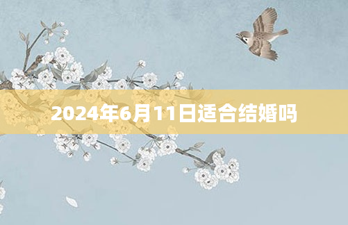 2024年6月11日适合结婚吗