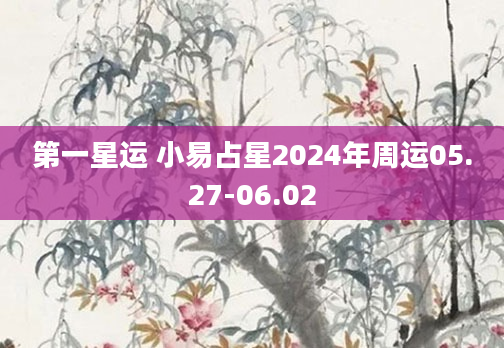 第一星运 小易占星2024年周运05.27-06.02