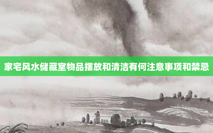 家宅风水储藏室物品摆放和清洁有何注意事项和禁忌