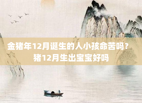 金猪年12月诞生的人小孩命苦吗？ 猪12月生出宝宝好吗