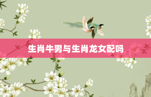 生肖牛男与生肖龙女配吗