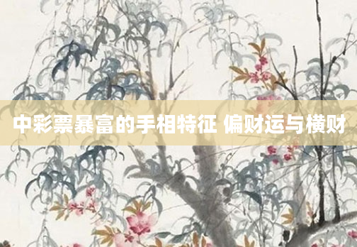 中彩票暴富的手相特征 偏财运与横财