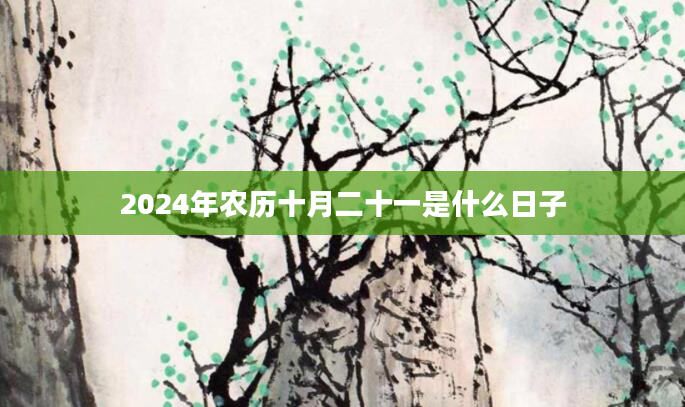 2024年农历十月二十一是什么日子
