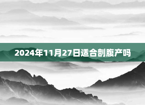2024年11月27日适合剖腹产吗