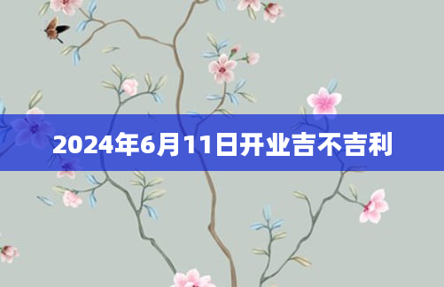 2024年6月11日开业吉不吉利
