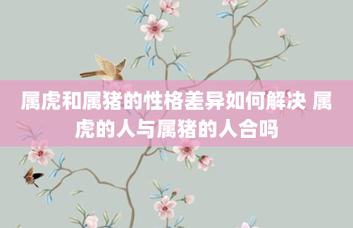 属虎和属猪的性格差异如何解决 属虎的人与属猪的人合吗