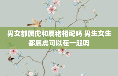 男女都属虎和属猪相配吗 男生女生都属虎可以在一起吗