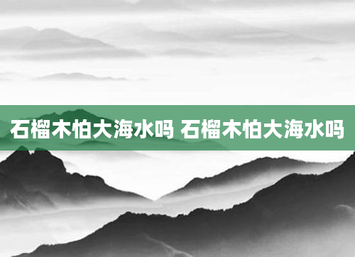 石榴木怕大海水吗 石榴木怕大海水吗