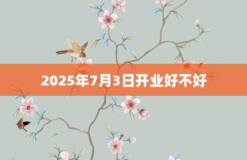 2025年7月3日开业好不好