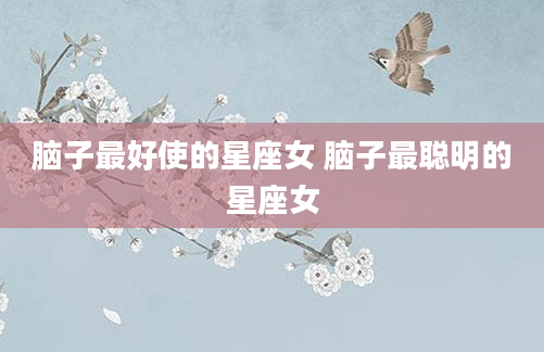 脑子最好使的星座女 脑子最聪明的星座女