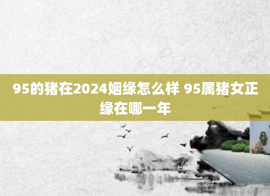 95的猪在2024姻缘怎么样 95属猪女正缘在哪一年