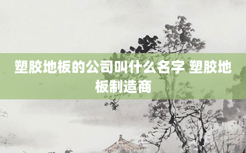 塑胶地板的公司叫什么名字 塑胶地板制造商