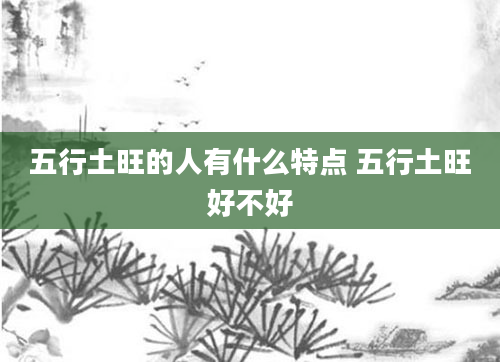 五行土旺的人有什么特点 五行土旺好不好