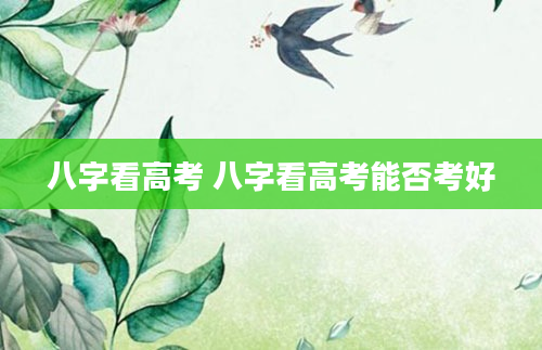 八字看高考 八字看高考能否考好