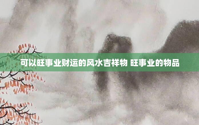 可以旺事业财运的风水吉祥物 旺事业的物品
