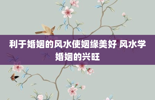 利于婚姻的风水使姻缘美好 风水学婚姻的兴旺