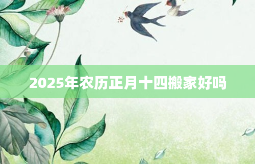 2025年农历正月十四搬家好吗