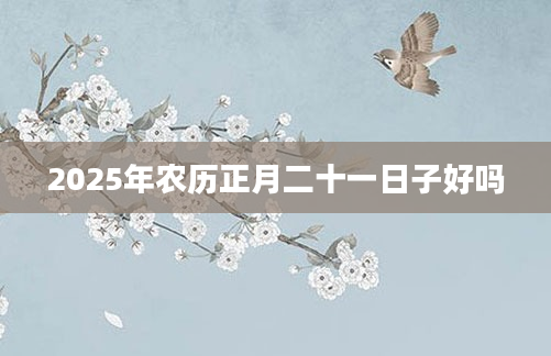 2025年农历正月二十一日子好吗