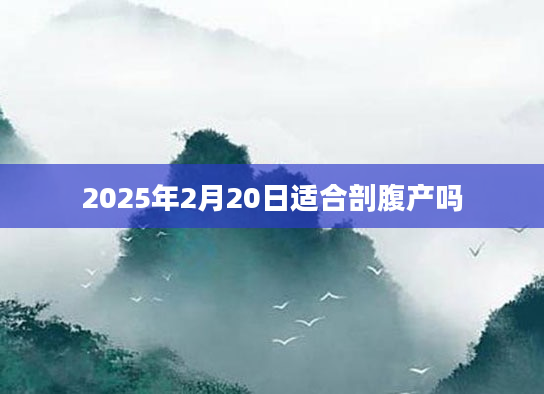 2025年2月20日适合剖腹产吗