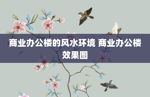 商业办公楼的风水环境 商业办公楼效果图