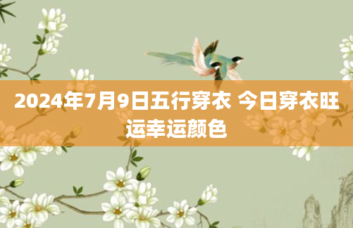 2024年7月9日五行穿衣 今日穿衣旺运幸运颜色