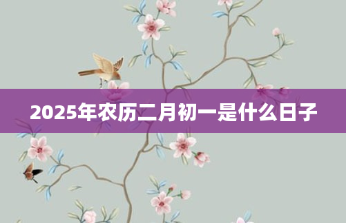 2025年农历二月初一是什么日子