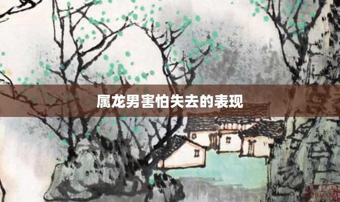 属龙男害怕失去的表现