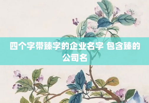 四个字带臻字的企业名字 包含臻的公司名
