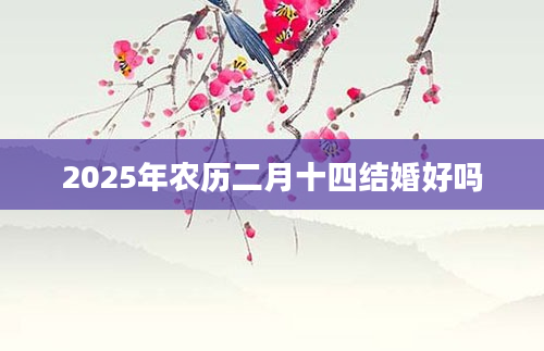 2025年农历二月十四结婚好吗