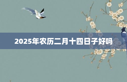 2025年农历二月十四日子好吗
