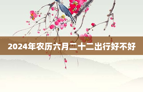 2024年农历六月二十二出行好不好