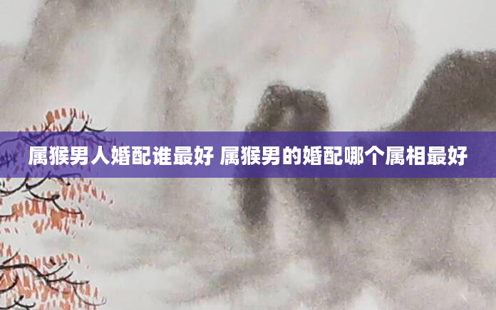 属猴男人婚配谁最好 属猴男的婚配哪个属相最好