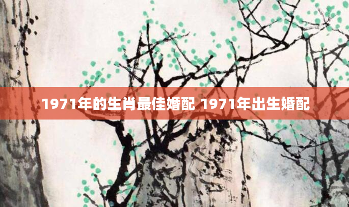 1971年的生肖最佳婚配 1971年出生婚配
