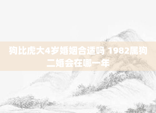 狗比虎大4岁婚姻合适吗 1982属狗二婚会在哪一年
