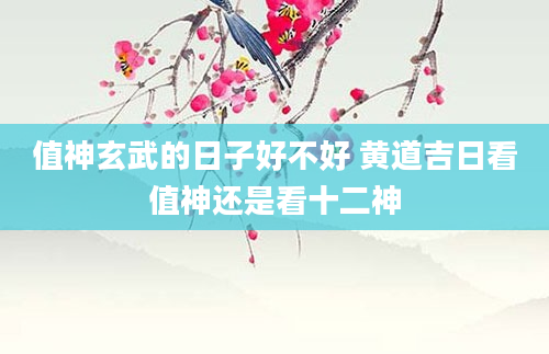 值神玄武的日子好不好 黄道吉日看值神还是看十二神