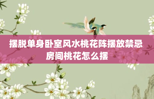 摆脱单身卧室风水桃花阵摆放禁忌 房间桃花怎么摆