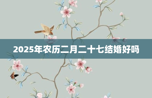 2025年农历二月二十七结婚好吗