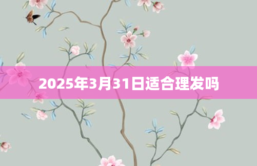 2025年3月31日适合理发吗