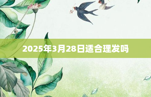 2025年3月28日适合理发吗