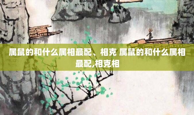 属鼠的和什么属相最配、相克 属鼠的和什么属相最配,相克相