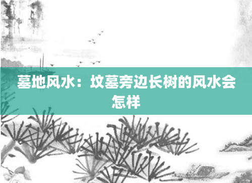 墓地风水：坟墓旁边长树的风水会怎样